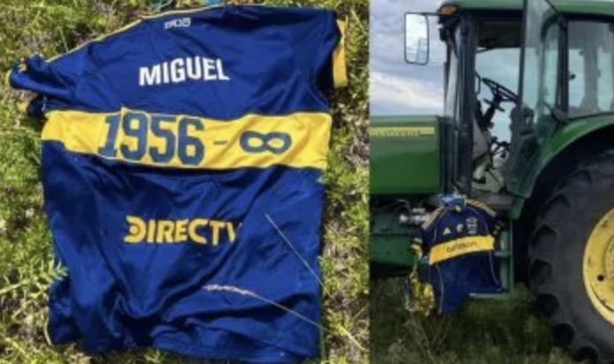 La camiseta de Boca en homenaje a Miguel Russo cayó en un pueblo uruguayo